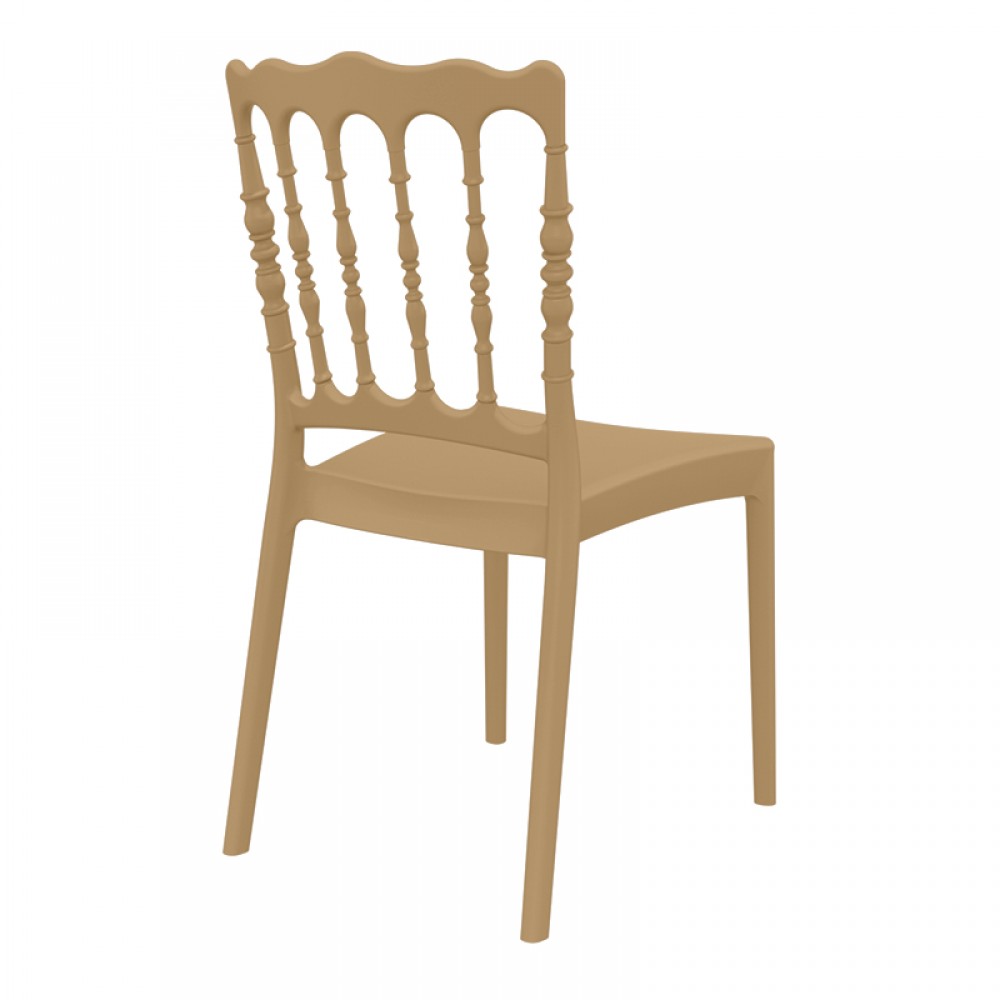 Καρέκλα πολυπροπυλενίου σε χρυσό χρώμα 45x55x92 εκ. NAPOLEON SIESTA