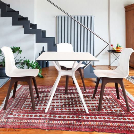 ΑΙΡ ΤΡΑΠΕΖΙ 80Χ80εκ. WHITE LAMINATE 12mm - 20.0181