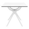 ΑΙΡ ΤΡΑΠΕΖΙ 80Χ80εκ. WHITE LAMINATE 12mm - 20.0181