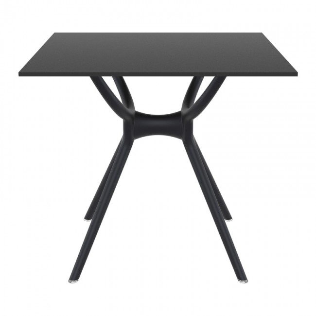 ΑΙΡ ΤΡΑΠΕΖΙ 80Χ80εκ. BLACK LAMINATE 12mm - 20.0182