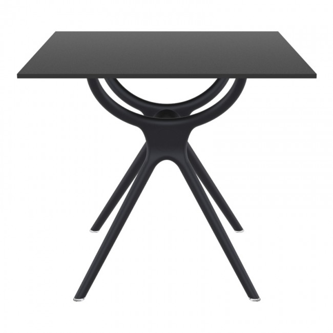 ΑΙΡ ΤΡΑΠΕΖΙ 80Χ80εκ. BLACK LAMINATE 12mm - 20.0182