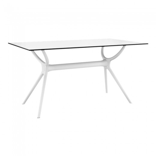 ΑΙΡ ΤΡΑΠΕΖΙ 140Χ80εκ. WHITE LAMINATE 12mm - 20.0183