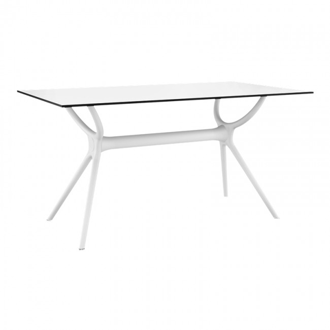 ΑΙΡ ΤΡΑΠΕΖΙ 140Χ80εκ. WHITE LAMINATE 12mm - 20.0183