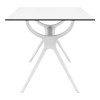 ΑΙΡ ΤΡΑΠΕΖΙ 140Χ80εκ. WHITE LAMINATE 12mm - 20.0183