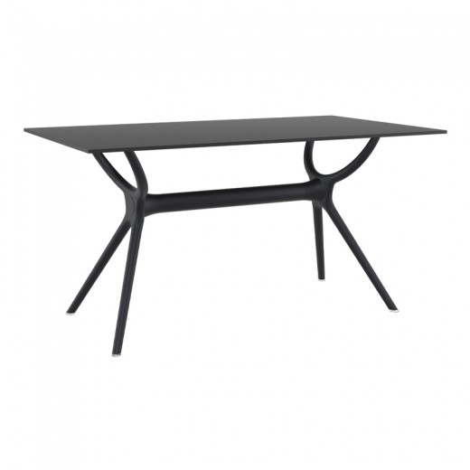 ΑΙΡ ΤΡΑΠΕΖΙ 140Χ80εκ. BLACK LAMINATE 12mm - 20.0184