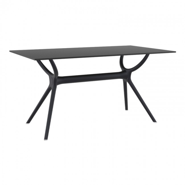 ΑΙΡ ΤΡΑΠΕΖΙ 140Χ80εκ. BLACK LAMINATE 12mm - 20.0184
