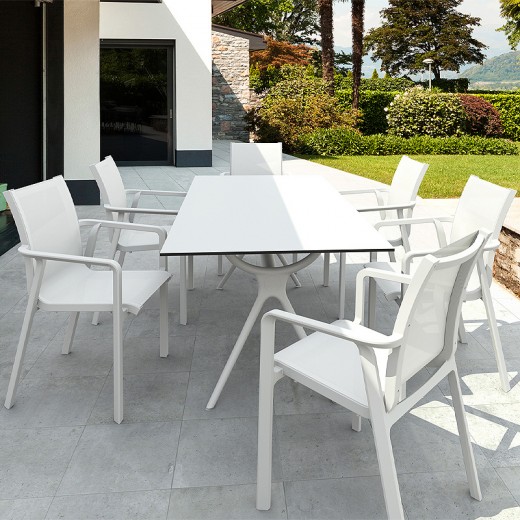 ΑΙΡ ΤΡΑΠΕΖΙ 180Χ90εκ. WHITE LAMINATE 12mm - 20.0185