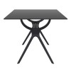 ΑΙΡ ΤΡΑΠΕΖΙ 180Χ90εκ. BLACK LAMINATE 12mm - 20.0186