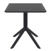 ΣΚΑΙ ΤΡΑΠΕΖΙ 80X80X74εκ. BLACK ΠΟΛ/ΝΙΟΥ - 20.0246