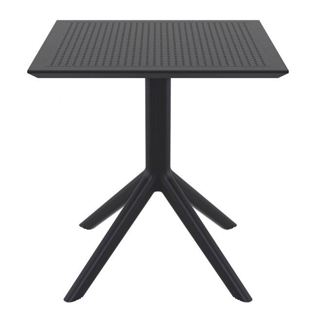 ΣΚΑΙ ΤΡΑΠΕΖΙ 80X80X74εκ. BLACK ΠΟΛ/ΝΙΟΥ - 20.0246