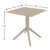 ΣΚΑΙ ΤΡΑΠΕΖΙ 80X80X74εκ. DOVE GREY ΠΟΛ/ΝΙΟΥ - 20.0247