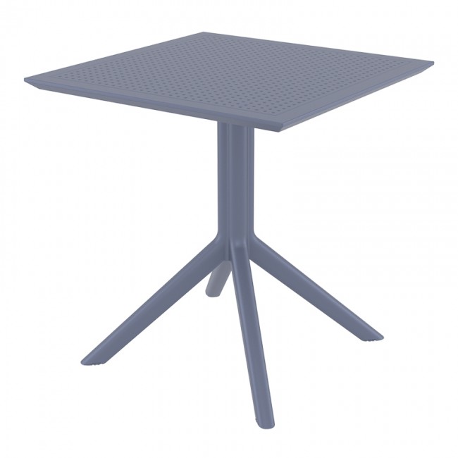 ΣΚΑΙ ΤΡΑΠΕΖΙ 70X70X74εκ. DARK GREY ΠΟΛ/ΝΙΟΥ - 20.0250