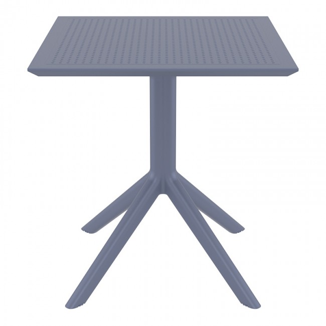 ΣΚΑΙ ΤΡΑΠΕΖΙ 70X70X74εκ. DARK GREY ΠΟΛ/ΝΙΟΥ - 20.0250