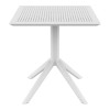 ΣΚΑΙ ΤΡΑΠΕΖΙ 70X70X74εκ. WHITE ΠΟΛ/ΝΙΟΥ - 20.0252