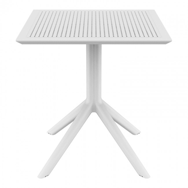 ΣΚΑΙ ΤΡΑΠΕΖΙ 70X70X74εκ. WHITE ΠΟΛ/ΝΙΟΥ - 20.0252