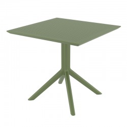 ΣΚΑΙ ΤΡΑΠΕΖΙ 70X70X74εκ. OLIVE GREEN ΠΟΛ/ΝΙΟΥ - 20.0253
