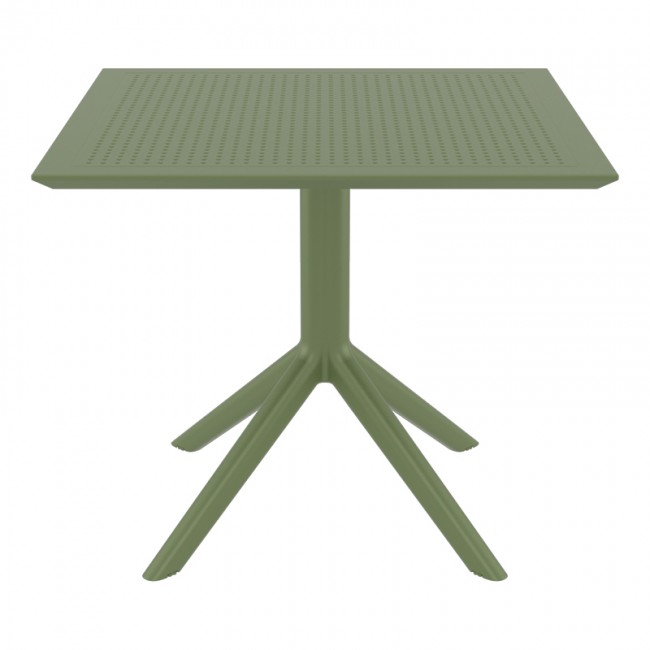 ΣΚΑΙ ΤΡΑΠΕΖΙ 70X70X74εκ. OLIVE GREEN ΠΟΛ/ΝΙΟΥ - 20.0253