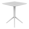 ΣΚΑΙ ΤΡΑΠΕΖΙ ΠΤΥΣ/ΝΟ 60Χ60X74εκ. WHITE ΠΟΛ/ΝΙΟΥ - 20.0280