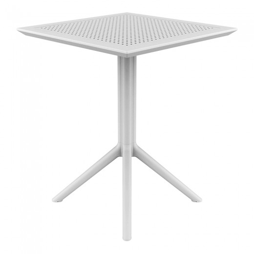 ΣΚΑΙ ΤΡΑΠΕΖΙ ΠΤΥΣ/ΝΟ 60Χ60X74εκ. WHITE ΠΟΛ/ΝΙΟΥ - 20.0280
