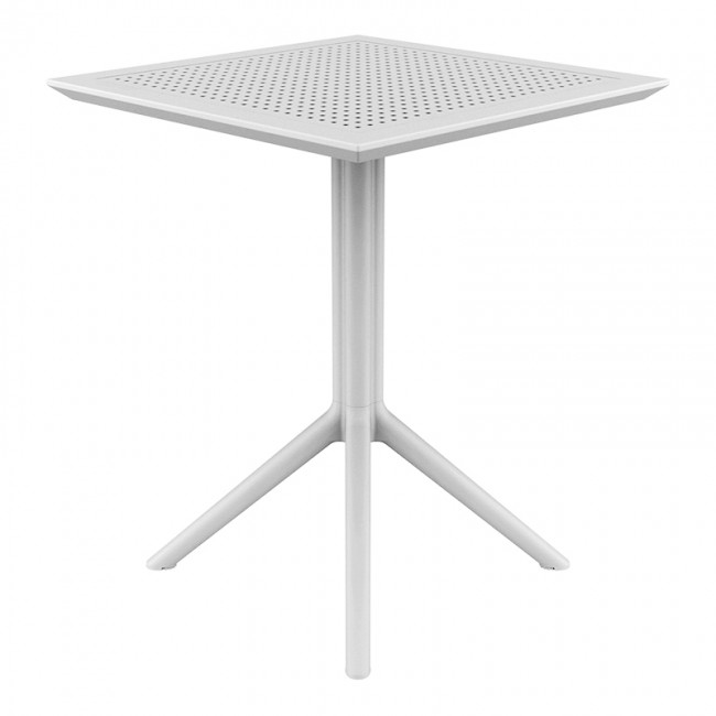 ΣΚΑΙ ΤΡΑΠΕΖΙ ΠΤΥΣ/ΝΟ 60Χ60X74εκ. WHITE ΠΟΛ/ΝΙΟΥ - 20.0280