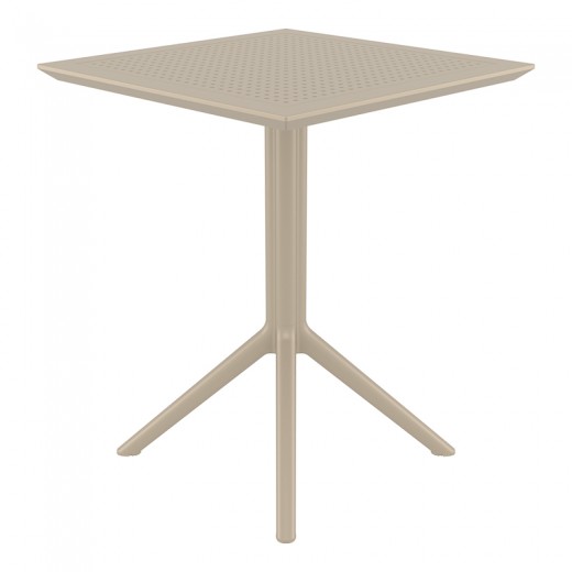 ΣΚΑΙ ΤΡΑΠΕΖΙ ΠΤΥΣ/ΝΟ 60Χ60X74εκ. DOVE GREY ΠΟΛ/ΝΙΟΥ - 20.0281