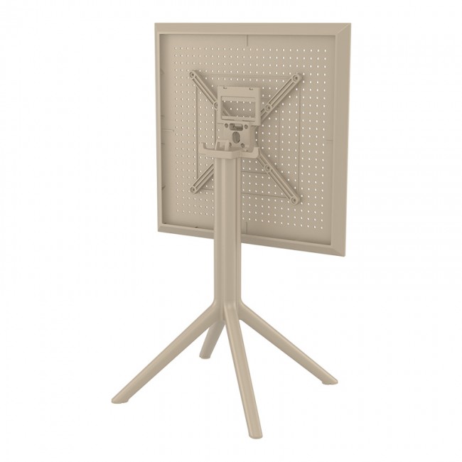 ΣΚΑΙ ΤΡΑΠΕΖΙ ΠΤΥΣ/ΝΟ 60Χ60X74εκ. DOVE GREY ΠΟΛ/ΝΙΟΥ - 20.0281