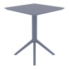 ΣΚΑΙ ΤΡΑΠΕΖΙ ΠΤΥΣ/ΝΟ 60Χ60X74εκ. DARK GREY ΠΟΛ/ΝΙΟΥ - 20.0282