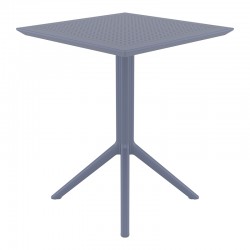 ΣΚΑΙ ΤΡΑΠΕΖΙ ΠΤΥΣ/ΝΟ 60Χ60X74εκ. DARK GREY ΠΟΛ/ΝΙΟΥ - 20.0282