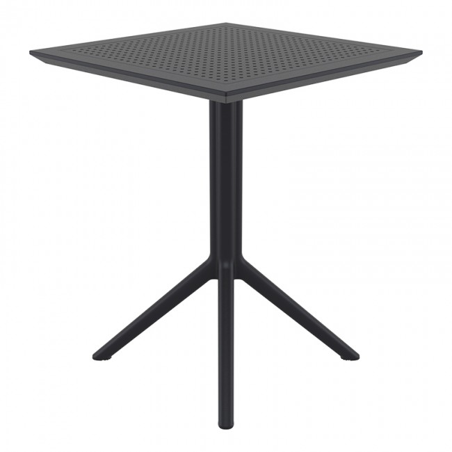 ΣΚΑΙ ΤΡΑΠΕΖΙ ΠΤΥΣ/ΝΟ 60Χ60X74εκ. BLACK ΠΟΛ/ΝΙΟΥ - 20.0283