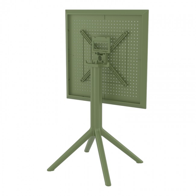 ΣΚΑΙ ΤΡΑΠΕΖΙ ΠΤΥΣ/ΝΟ 60Χ60X74εκ. OLIVE GREEN ΠΟΛ/ΝΙΟΥ - 20.0291