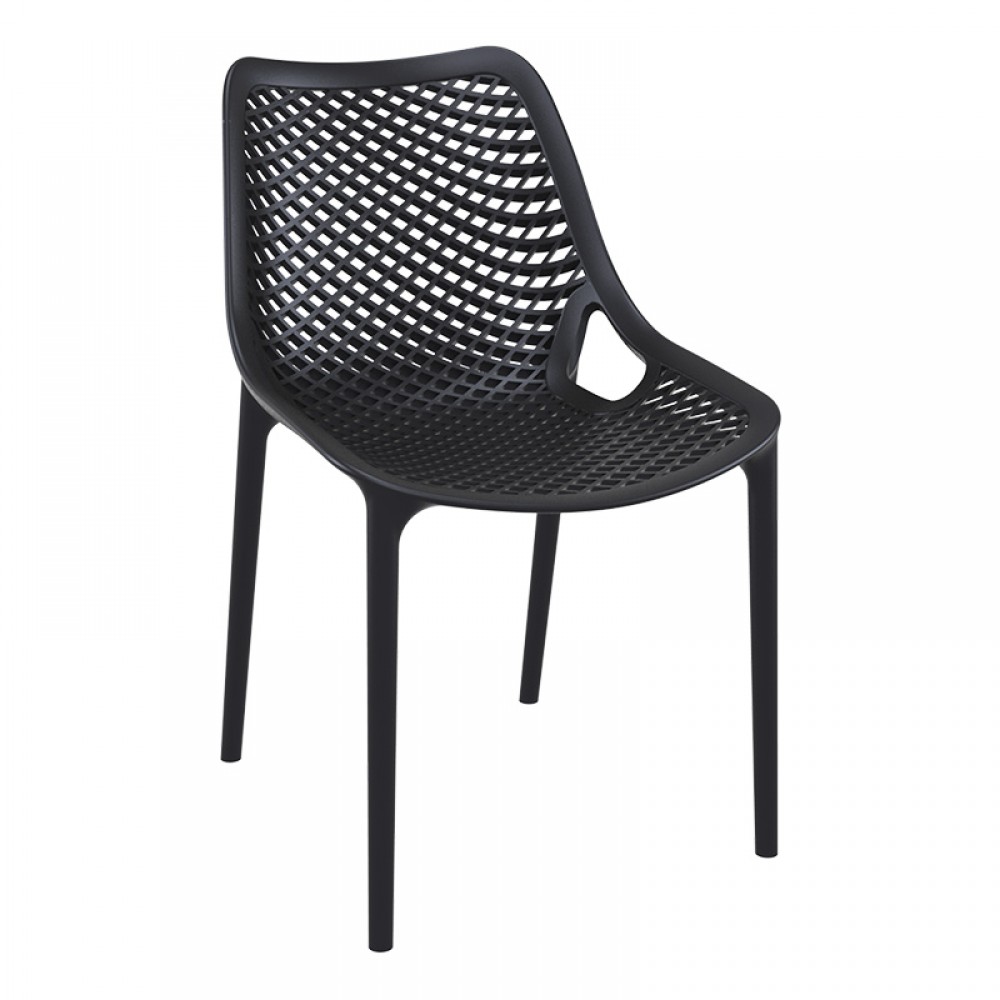 Καρέκλα πολυπροπυλενίου σε μαύρο χρώμα 50x60x82 εκ. AIR SIESTA