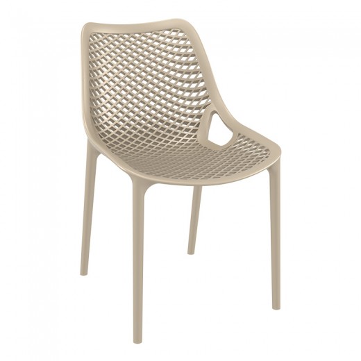 Καρέκλα πολυπροπυλενίου σε dove grey χρώμα 50x60x82 εκ. AIR SIESTA
