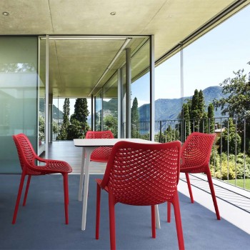 Καρέκλα πολυπροπυλενίου σε κόκκινο χρώμα 50x60x82 εκ. AIR SIESTA