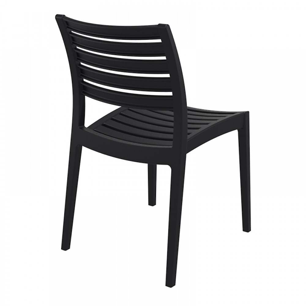 Καρέκλα κήπου πολυπροπυλενίου 48x58x82εκ. χρώμα μαύρο ARES SIESTA