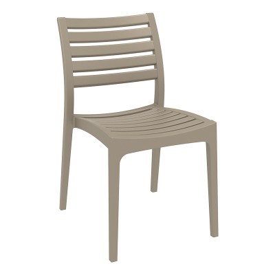 Καρέκλα κήπου πολυπροπυλενίου 48x58x82εκ. χρώμα dove grey ARES SIESTA