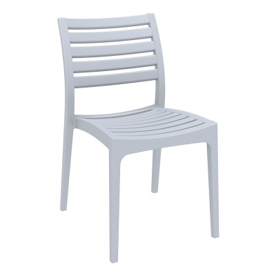 Καρέκλα κήπου πολυπροπυλενίου 48x58x82εκ.. χρώμα silver grey ARES SIESTA