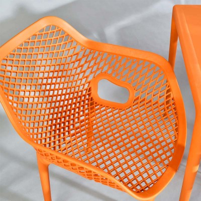 Πολυθρόνα πολυπροπυλενίου σε πορτοκαλί χρώμα 57x60x81 εκ. AIR XL 007 SIESTA