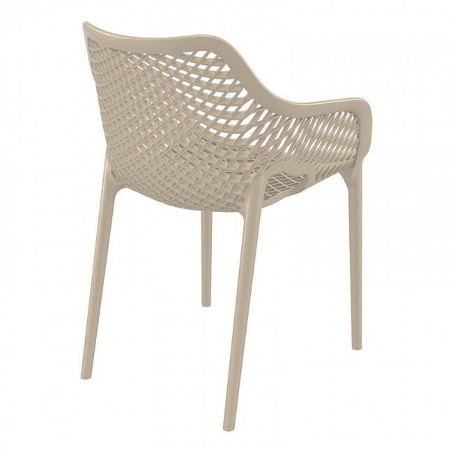 Πολυθρόνα πολυπροπυλενίου σε dove grey χρώμα 57x60x81 εκ. AIR XL 007 SIESTA
