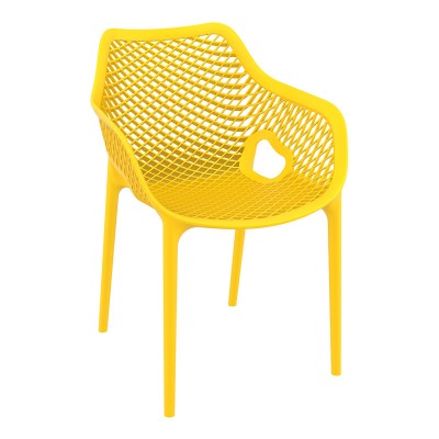 Πολυθρόνα πολυπροπυλενίου σε κίτρινο χρώμα 57x60x81 εκ. AIR XL 007 SIESTA