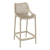 Σκαμπώ μπαρ πολυπροπυλενίου σε dove grey χρώμα 45x53x105 εκ. AIR BAR 75 SIESTA
