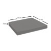 PARIS ΜΑΞΙΛΑΡΙ LOUNGE ΠΟΛ/ΝΑΣ 50Χ48Χ5εκ. DARK GREY