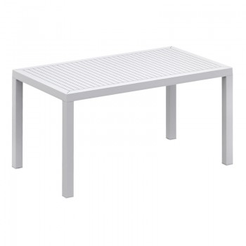 Τραπέζι κήπου πολυπροπυλενίου 140x80x75εκ. χρώμα λευκό ARES SIESTA