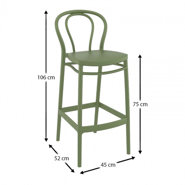 ΒΙΚΤΟΡ ΣΚΑΜΠΟ 75εκ. OLIVE GREEN ΠΟΛ/ΝΙΟΥ - 20.0568