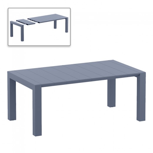 ΒΕΓΚΑΣ DARK GREY 100X180/220εκ. ΕΠΕΚΤ.ΤΡΑΠΕΖΙ ΠΟΛ/ΝΙΟΥ - 20.0577