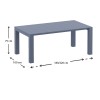 ΒΕΓΚΑΣ DARK GREY 100X180/220εκ. ΕΠΕΚΤ.ΤΡΑΠΕΖΙ ΠΟΛ/ΝΙΟΥ - 20.0577