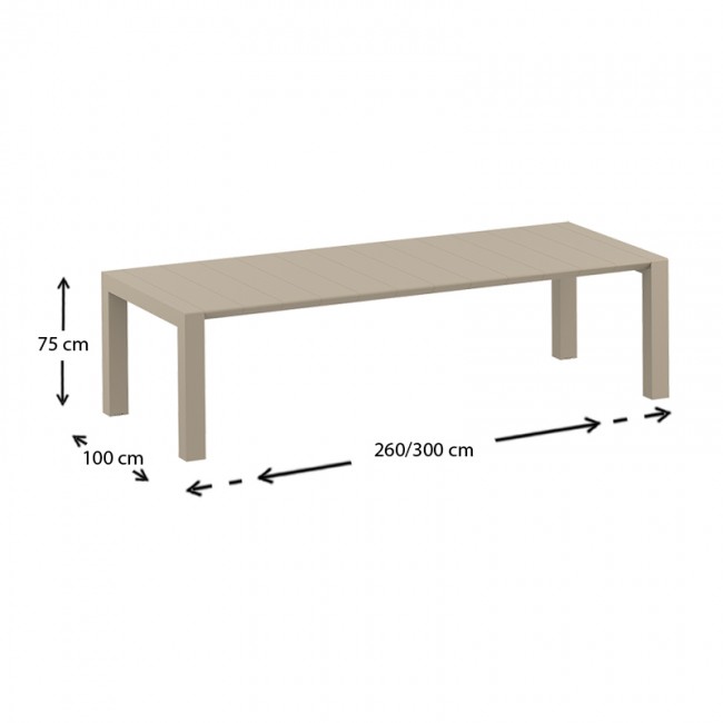 ΒΕΓΚΑΣ DOVE GREY 100X260/300εκ. ΕΠΕΚΤ.ΤΡΑΠΕΖΙ ΠΟΛ/ΝΙΟΥ - 20.0578