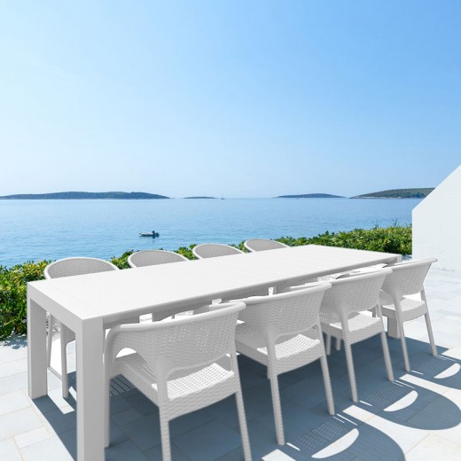 ΒΕΓΚΑΣ WHITE 100X260/300εκ. ΕΠΕΚΤ.ΤΡΑΠΕΖΙ ΠΟΛ/ΝΙΟΥ - 20.0579
