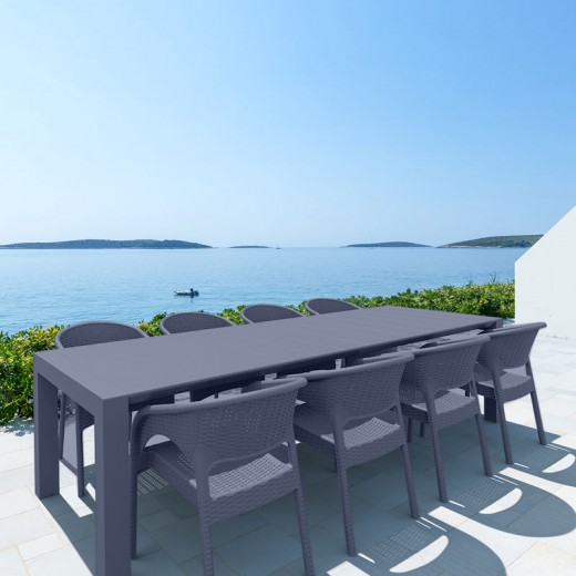 ΒΕΓΚΑΣ DARK GREY 100X260/300εκ. ΕΠΕΚΤ.ΤΡΑΠΕΖΙ ΠΟΛ/ΝΙΟΥ - 20.0581