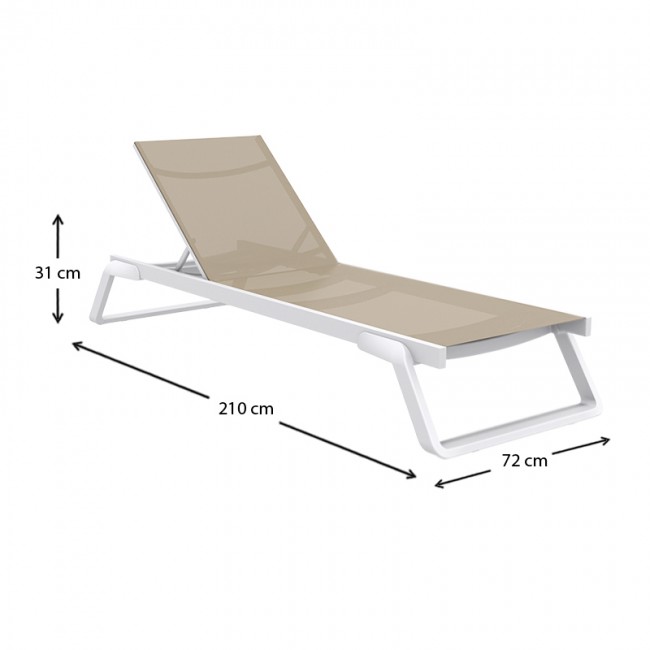 TROPIC ΞΑΠΛΩΣΤΡΑ WHITE/TAUPE ΠΟΛ/ΝΙΟΥ