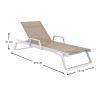 TROPIC ΞΑΠΛΩΣΤΡΑ ΜΕ ΜΠΡΑΤΣΑ WHITE/TAUPE ΠΟΛ/ΝΙΟΥ